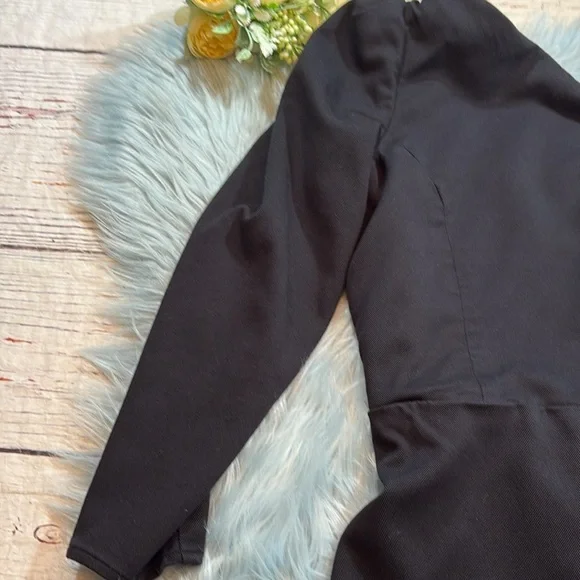 Reformation One Shoulder Black Jumpsuit sz 6 - Picture 4 of 11